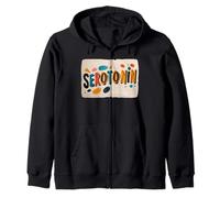 Divertente Costume colorato serotonina Felpa con Cappuccio