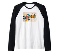 Divertente Costume colorato serotonina Maglia con Maniche Raglan