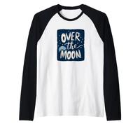 Divertente Costume con discorso sulla Luna per Ragazzi e Ragazze Maglia con Maniche Raglan