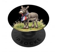 Divertente costume da asino per gli amanti dei cavalli francesi PopSockets PopGrip Adesivo