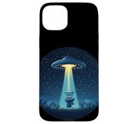 Divertente costume da bagno alieno per gli amanti degli scherzi UFO Custodia per iPhone 15 Plus