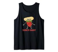 Divertente Costume da Bandito Burrito per Gli Amanti del Cibo Messicano Canotta