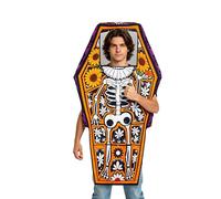 Divertente costume da bara, a forma di bara, tutina da vampiro per Halloween, per donne e bambini, per cosplay, spettacoli teatrali, feste a tema, giochi di ruolo, attività di compleanno