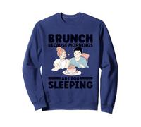 Divertente costume da brunch perché le mattine sono per dormire Felpa