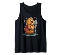 Divertente Costume da Capibara per Gli Amanti del Canto e del Karaoke Canotta
