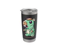 Divertente costume da Capybara spettrale di Halloween Zombie Bicchiere termico in acciaio inox doppia parete