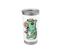 Divertente costume da Capybara spettrale di Halloween Zombie Bicchiere termico in acciaio inox doppia parete