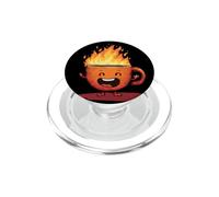 Divertente costume da coppa bruciante per gli amanti del fuoco e dell'inverno PopSockets PopGrip per MagSafe