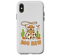 Divertente costume da cowgirl per Halloween, fantasma retrò Custodia per iPhone X/XS