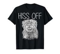 Divertente costume da gatto arrabbiato Pallas Cat Hiss Off Manul Wild Maglietta