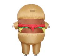Divertente Costume Da Hamburger: Completo Gonfiabile Per Tutto Il Corpo, Completo Gonfiabile Per Fast Food, Nuovo Accessorio Cosplay | Per Uomini E Donne Pasqua Carnevale Stage Photoshoot Holiday Part
