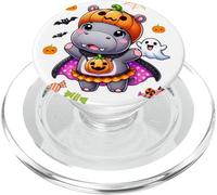 Divertente costume da ippopotamo per Halloween Boo-Deng PopSockets PopGrip per MagSafe