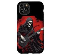 Divertente costume da mietitore triste con chitarra elettrica Custodia per iPhone 11 Pro
