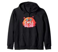 Divertente Costume da Mostro Blob per Un Look Freddo Felpa con Cappuccio