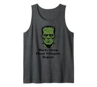 Divertente costume da mostro Frankenstein per Halloween, scherzo Bruh Canotta