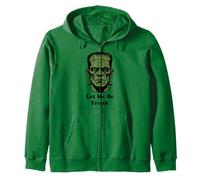 Divertente costume da mostro Frankenstein per Halloween, scherzo Bruh Felpa con Cappuccio