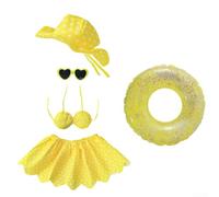 Divertente costume da oca hawaiana per giardini perfettamente su misura per statue da prato con stile tropicale