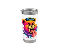Divertente costume da orso dolci Bicchiere termico in acciaio inox doppia parete