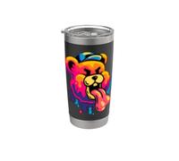 Divertente costume da orso dolci Bicchiere termico in acciaio inox doppia parete