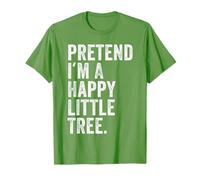 Divertente Costume da Pigro Halloween per Pretend I'm a Happy Little Tree Maglietta