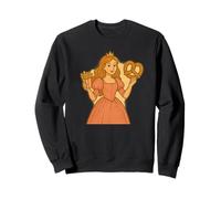 Divertente costume da principessa fast food per gli amanti delle patatine frit Felpa