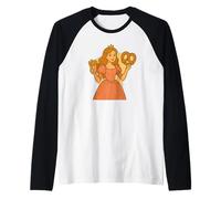 Divertente costume da principessa fast food per gli amanti delle patatine frit Maglia con Maniche Raglan