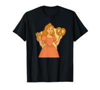 Divertente costume da principessa fast food per gli amanti delle patatine frit Maglietta