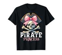 Divertente Costume da Principessa Pirata Coquette Bow Halloween Ragazze Maglietta