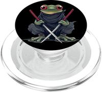 Divertente costume da rana ninja per gli amanti dei ninja e delle rane PopSockets PopGrip per MagSafe