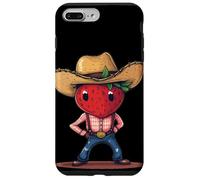 Divertente costume da ranch alla fragola per gli amanti del look da cowboy Custodia per iPhone 7 Plus/8 Plus