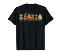 Divertente Costume da Rane di Halloween spettrale rospi Zucca Strega Maglietta