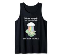 Divertente Costume da Tartaruga Arcobaleno Time To Be A Turtle Canotta