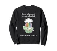Divertente Costume da Tartaruga Arcobaleno Time To Be A Turtle Felpa