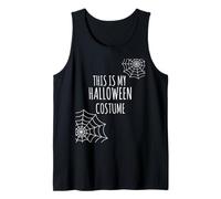 Divertente Costume di Halloween dell'ultimo Minuto con ragnatele Canotta