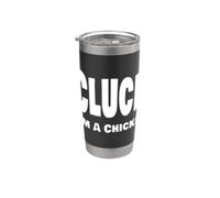 Divertente costume di Halloween dell'ultimo minuto di Cluck I'm A Chicken Bicchiere termico in acciaio inox doppia parete