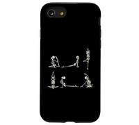 Divertente costume di Halloween festa yoga scheletri meditazione yogi Custodia per iPhone SE (2020) / 7 / 8