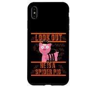 divertente costume di Halloween ragno maiale halloween Custodia per iPhone XS Max