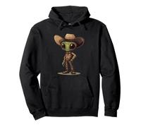 Divertente cowboy alieno per uno stile fuori dal mondo Felpa con Cappuccio