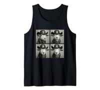 Divertente Cowboy Capre Vintage Western Farm Animal Allevatore Canotta