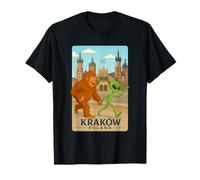Divertente Cracovia Polonia Meme Maglietta