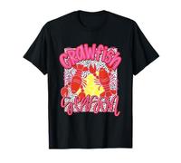 Divertente Crawfish Stagione Preppy Leopard Cajun Donne Ragazza Bambini Maglietta