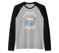 Divertente Criceto dicendo Otto Ore di Sonno Scherzo Donne Uomini Maglia con Maniche Raglan