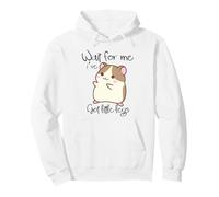Divertente Criceto Wait for Me Ive Got Little Legs Felpa con Cappuccio