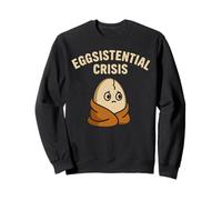 Divertente Crisi Eggsistenziale, Pensatore Sarcastico Felpa