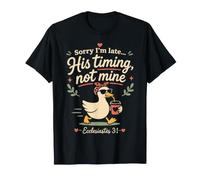 Divertente Cristiano Anatra Bibbia Versi Ecclesiaste 3:1 Maglietta