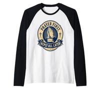 Divertente Cristiano Gesù Ufficio Lavoratore Email Scherzo Maglia con Maniche Raglan