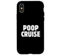 Divertente Cruise Shop Humor, Poop Deck, Meet Me on the Poop Deck Custodia per iPhone X/XS