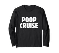 Divertente Cruise Shop Humor, Poop Deck, Meet Me on the Poop Deck Maglia a Manica