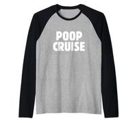 Divertente Cruise Shop Humor, Poop Deck, Meet Me on the Poop Deck Maglia con Maniche Raglan