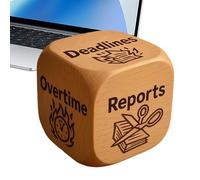 Divertente cubo da lavoro, sei frasi impertinenti in legno, regalo per lo studio, per colleghi, amici, famiglia, donne, uomini e lui